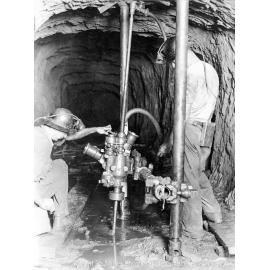 Ring drilling with diamond drill at Black Star, Mount Isa Mines, c.1939 