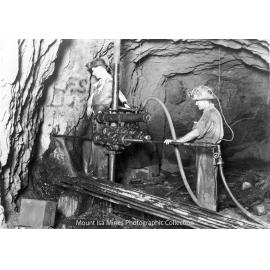 Core Drilling, 8 Level Black Star, Mount Isa Mines, c.1939