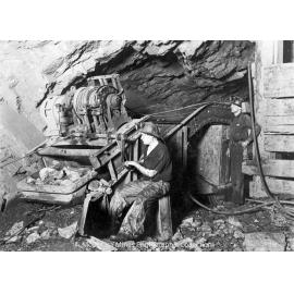 Scraper loader on 8 Level Black Star underground, Mount Isa Mines, c.1939 