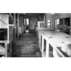 Mess kitchen scullery area, Mineside, July 1958 
