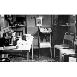 A room in Single Men's Quarters, Mineside, July 1958 