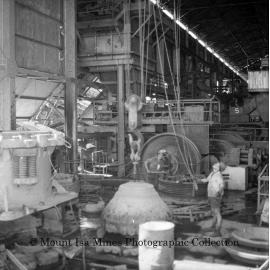 Cone crusher repair mill, Mount Isa Mines, November 1959