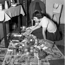Dinner in Margaret's room, June 1959