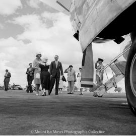 Princess Alexandra visits Mount Isa, August 1959