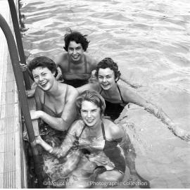 Swimmers, Mount Isa Memorial Swimming Pool, September 1959
