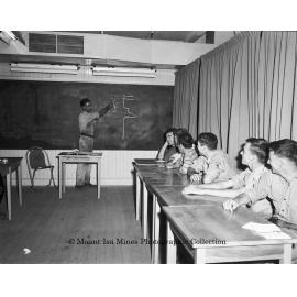Safety training at Mine Office, December 1959