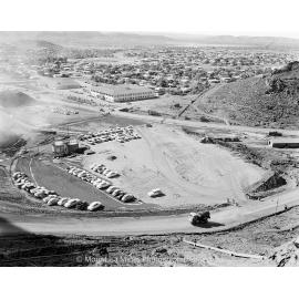 New Copper Stack under construction, Mount Isa Mines, April 1959