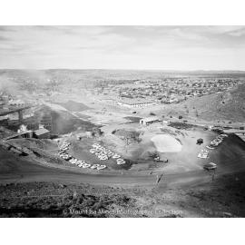 New Copper Stack under construction, Mount Isa Mines, June 1959