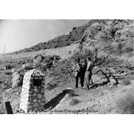 John Campbell Miles, Sydney Carter, and Joe Barwick at Discovery Area, Mount Isa Mines, c.1958