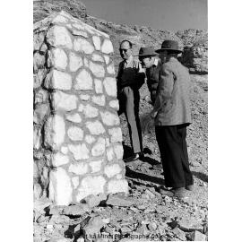 John Campbell Miles, Sydney Carter, and Joe Barwick at Discovery Area, Mount Isa Mines, c.1958