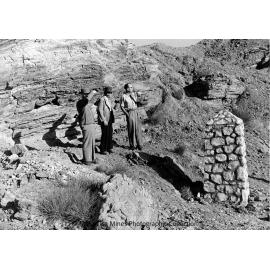 John Campbell Miles, Sydney Carter, and Joe Barwick at Discovery Area, Mount Isa Mines, c.1958