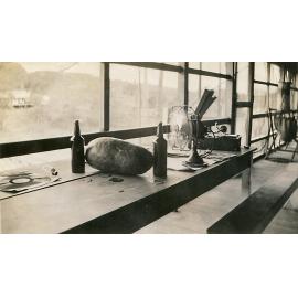 Cooling off in dormitory, Mineside, c.1932