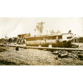 Limestone train derailment between Rifle Creek and Mount Isa, December 1932