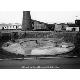 Lead Stack under construction, Mount Isa Mines, September 1977