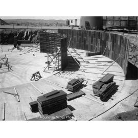 Lead Stack under construction, Mount Isa Mines, September 1977