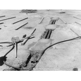 Lead Stack under construction, Mount Isa Mines, September 1977