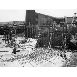 Lead Stack under construction, Mount Isa Mines, September 1977