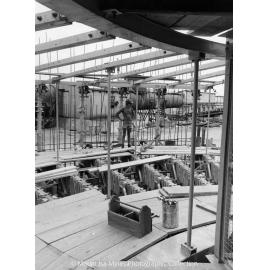 Lead Stack under construction, Mount Isa Mines, November 1977