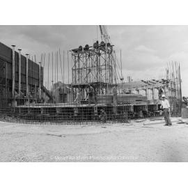 Lead Stack under construction, Mount Isa Mines, November 1977