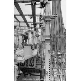 Lead Stack under construction, Mount Isa Mines, November 1977