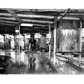 Lead Stack under construction, Mount Isa Mines, December 1977