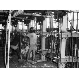 Lead Stack under construction, Mount Isa Mines, December 1977
