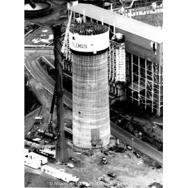 Lead Stack under construction, Mount Isa Mines, c.1978