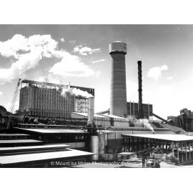 Lead Stack under construction, Mount Isa Mines, February 1978