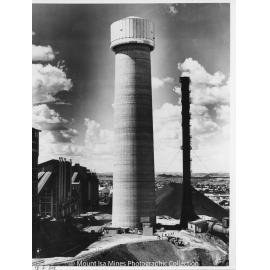 Lead Stack under construction, Mount Isa Mines, February 1978