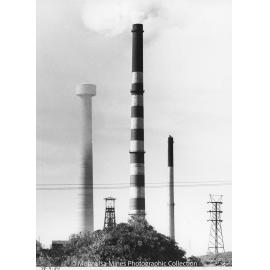 Lead Stack under construction, Mount Isa Mines, April 1978