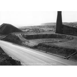 Lead Stack under construction, Mount Isa Mines, c.1977