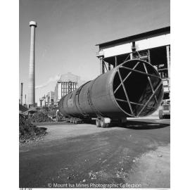 Lead Stack under construction, Mount Isa Mines, August 1978
