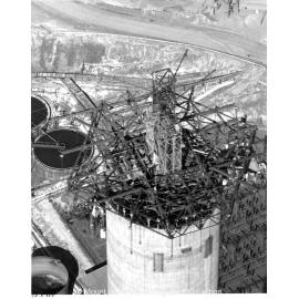 Lead Stack under construction, Mount Isa Mines, September 1978