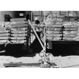 Lead Stack under construction, Mount Isa Mines, August 1977