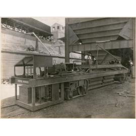 Furnace charge car at lead smelter, Mount Isa Mines, c.1931