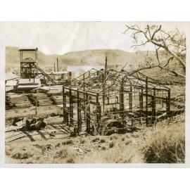 No 2 Ore Shaft winder house under construction, Mount Isa Mines, c.1937