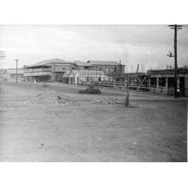 Mount Isa Hotel with New Hotel Boyd under construction, Mount Isa City, c.1950