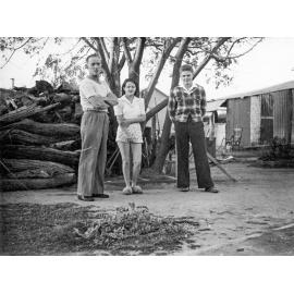 Jack and Josey Bowen and Len Boland, c.1950