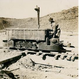 Battery mule No 5 on the surface