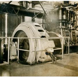 Bellis and Morcom air compressor synchronous motor, Man and Supply