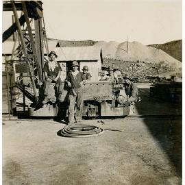 Braceman and crew at Man and Supply area, Mount Isa Mines