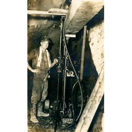 Diamond drill underground, Mount Isa Mines