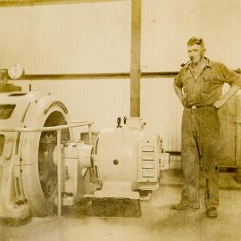 Diesel generator exciter at Man and Supply area, Mount Isa Mines