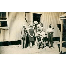 Group of people at Higgins Boarding House