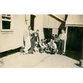 Group of people at Higgins Boarding House