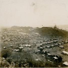 Looking NE with hospital and school, Mineside 