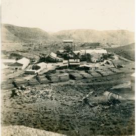 Looking NW over Man and Supply area, Mount Isa Mines, c.1940s