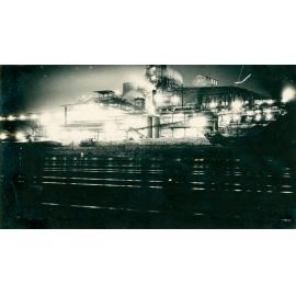 Looking towards Smelter and Power Station at night