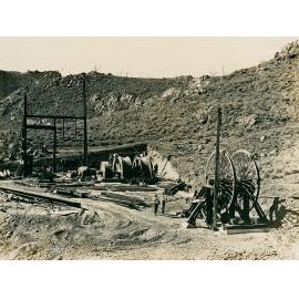 No 2 Ore Shaft construction 