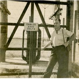 Man at town low voltage supply 